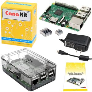 CanaKit Raspberry Pi 3 Kit with Clear Case and 2.5A Power Supply